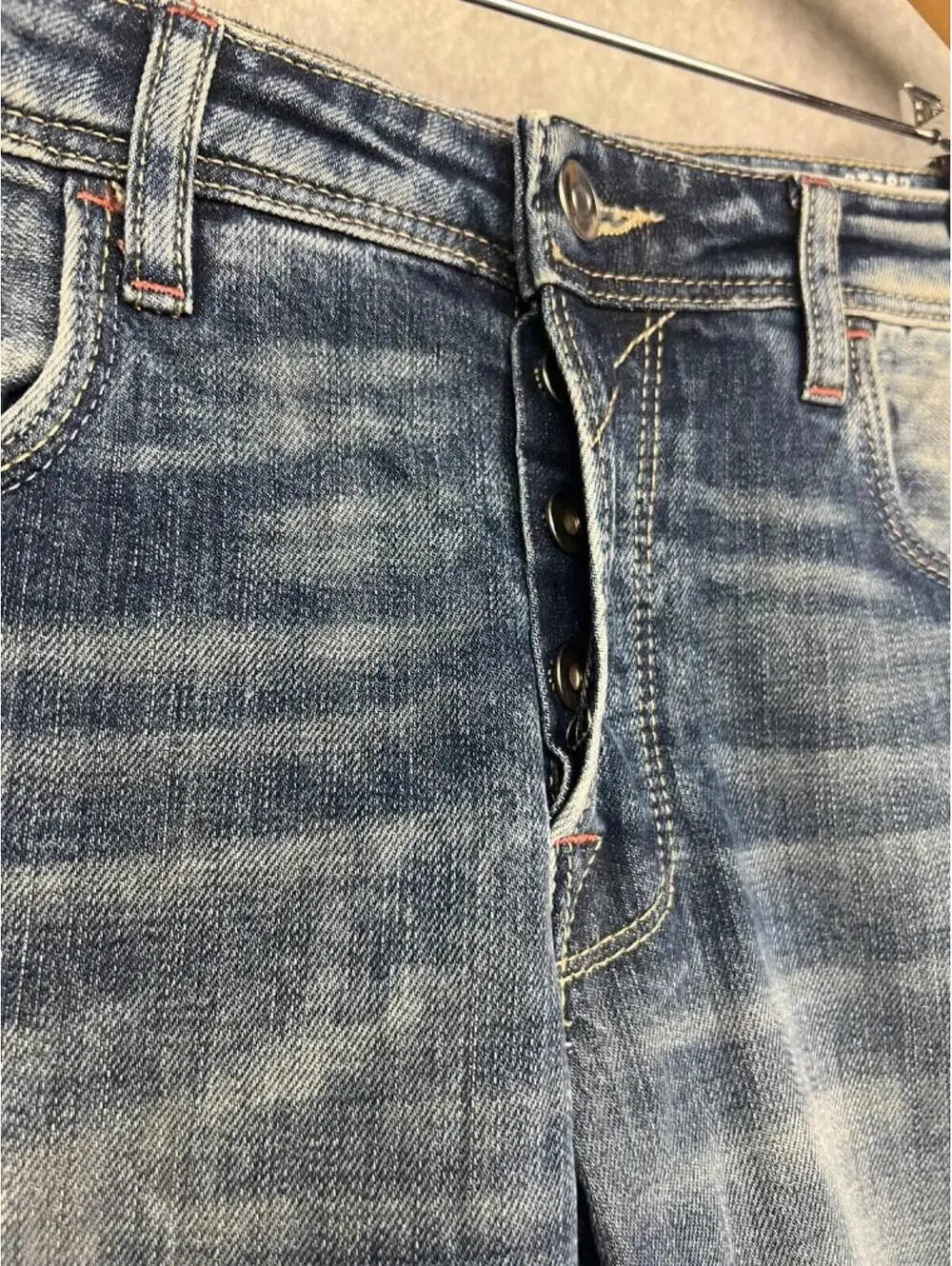 90s Vintage Patrizia Pepe PTZPP 1993 Stone Wash Straight Leg Jeans Mens Size 30